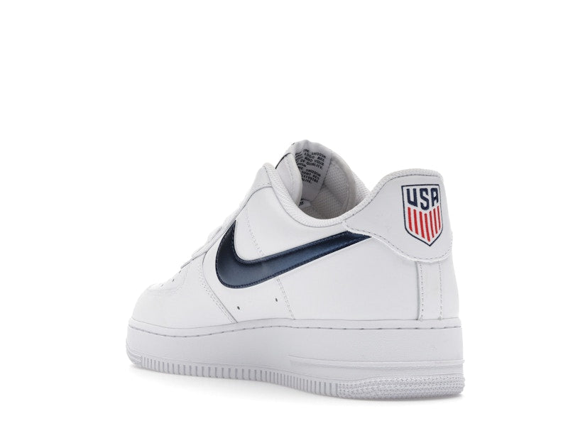 Nike Air Force 1 Low 07 Lv8 Team Usa World Cup - White/Midnight Navy/University Red/Metallic Gold - IQ0407-100 - 25