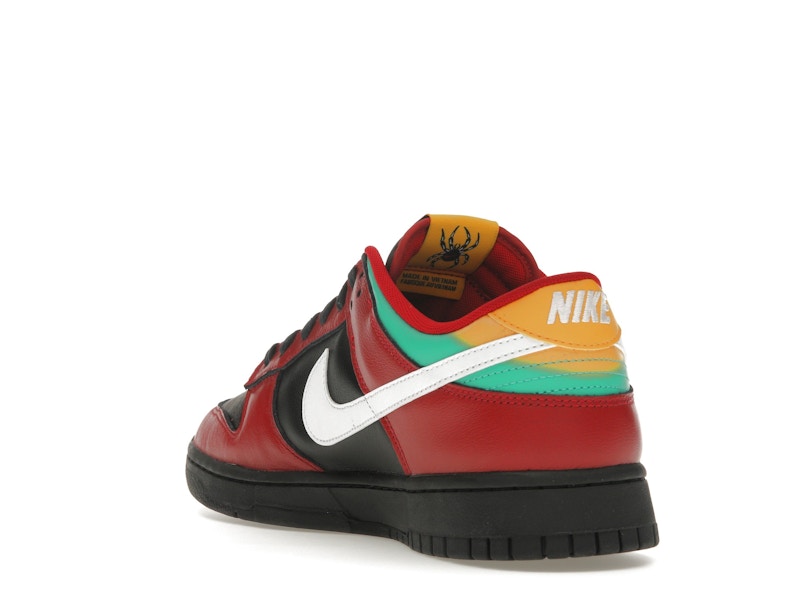 Nike Dunk Low Biker Tattoos - Black/White/Gym Red/University Gold/Atomic Teal - FZ3057-001 - 25