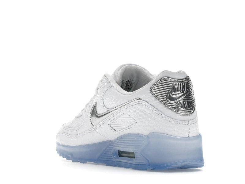 Nike Air Max 90 Terrascape White Croc Blue Tint - White/Blue Tint/Pure Platinum/Chrome - IU3638-100 - 25