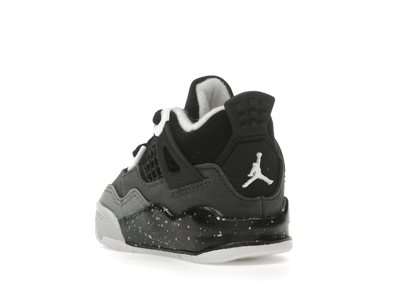 Air Jordan 4 Retro Fear 2024 (TD) - Black/White/Anthracite/Black/Pure Platinum - FV4538-002 - 25