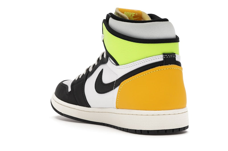Air Jordan 1 Retro High White Black Volt University Gold
