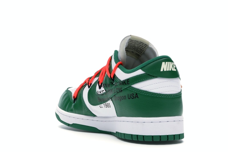 Nike Dunk Low Off White Pine Green - White/Pine Green-Pine Green - CT0856-100 - 25