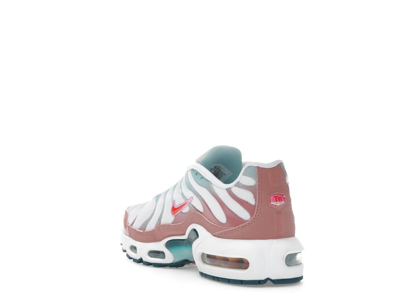 Nike Air Max Plus White Red Stardust Jade Ice Siren Red (GS), vista a 360 gradi 25 di 36