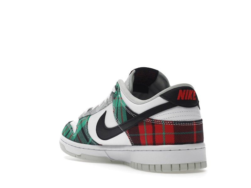 Nike Dunk Low Tartan Plaid - White/Black-White-University Red-Stadium Grey-Light Silver - DV0827-100 - 25