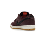 Nike Sb Dunk Low Pro Burgundy Crush - Burgundy Crush/Black/Mystic Dates/Sail/Gum Light Brown/Safety Orange - IO2304-600 - 25