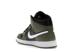 Air Jordan 1 Mid Black White Olive