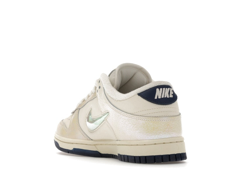 Nike Dunk Low Metallic Jewel Swoosh Sail Womens - Sail/Sail-Black - IM6571-027 - 25