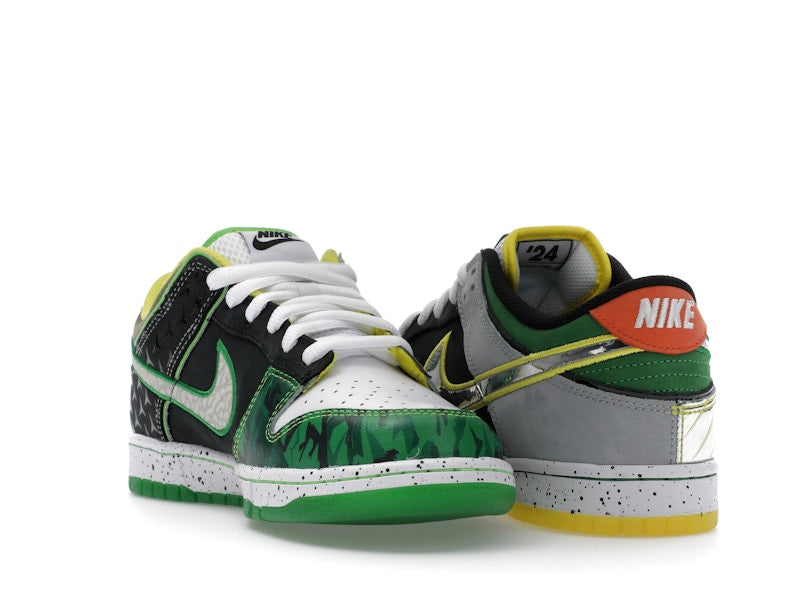 Nike Dunk Low What The Duck Away University Of Oregon Pe - White/Black/Metallic Silver/Apple Green - HV1454-100 - 25