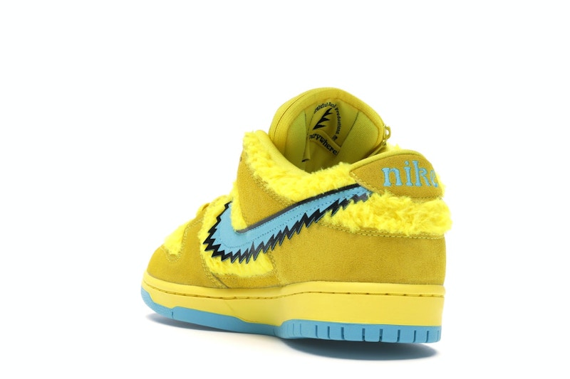 Nike Sb Dunk Low Grateful Dead Bears Yellow - Opti Yellow/Blue Fury - CJ5378-700 - 25