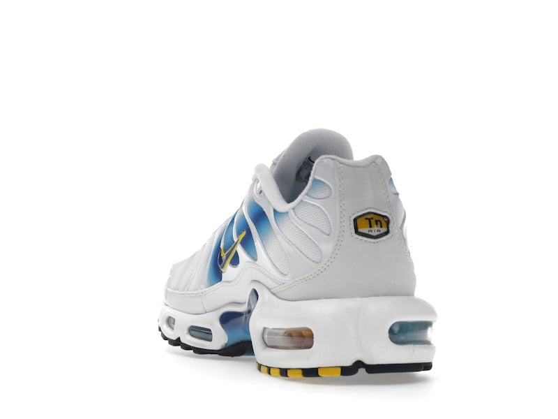 Nike Air Max Plus Spray Paint Swoosh White Blue - White/Blue/Yellow - DX8962-100 - 26