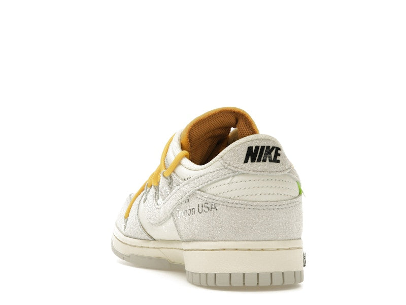 Nike Dunk Low Off White Lot 39 - Sail/Neutral Grey-Amarillo - DJ0950-109 - 26