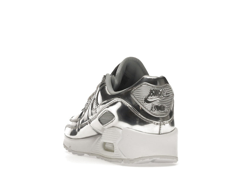 Nike Air Max 90 Metallic Silver 2020 (W) - Metallic Silver/Metallic Silver-White - CQ6639-001 - 26