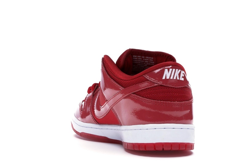 Nike Dunk Sb Low Red Patent Leather - Varsity Red/White-Varsity Red - 304292-616 - 26