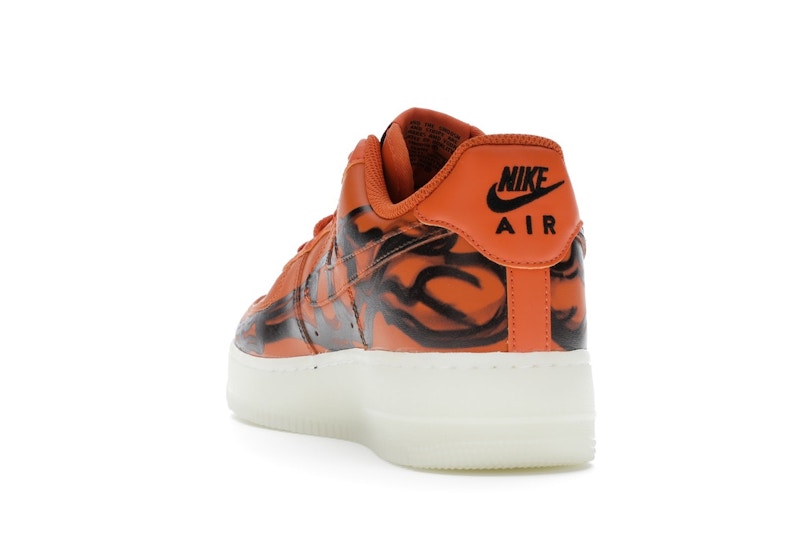Nike Air Force 1 Low Orange Skeleton Halloween (2020)
