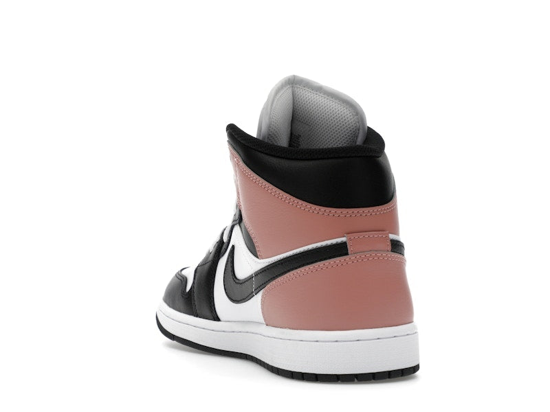Air Jordan 1 Mid White Rust Pink Black
