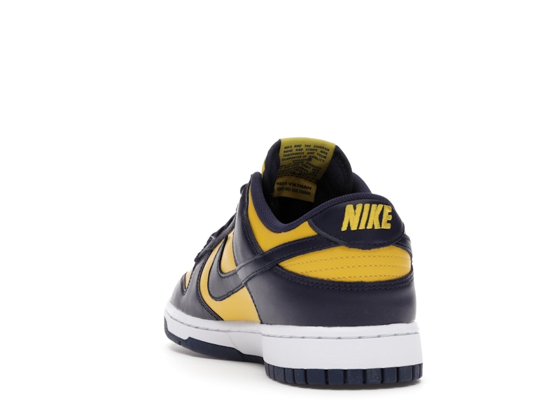 Nike Dunk Low Michigan - Varsity Maize/Midnight Navy-White - DD1391-700 - 26