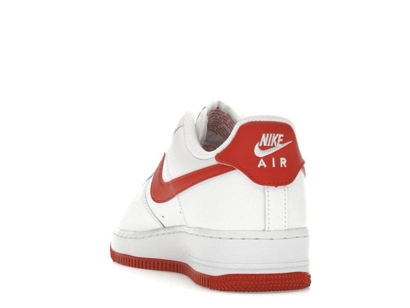 Nike Air Force 1 07 Dragon Red - White/White/Dragon Red - FJ4146-106 - 26