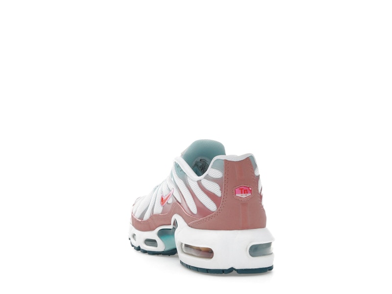 Nike Air Max Plus White Red Stardust Jade Ice Siren Red (GS), vista a 360 gradi 26 di 36