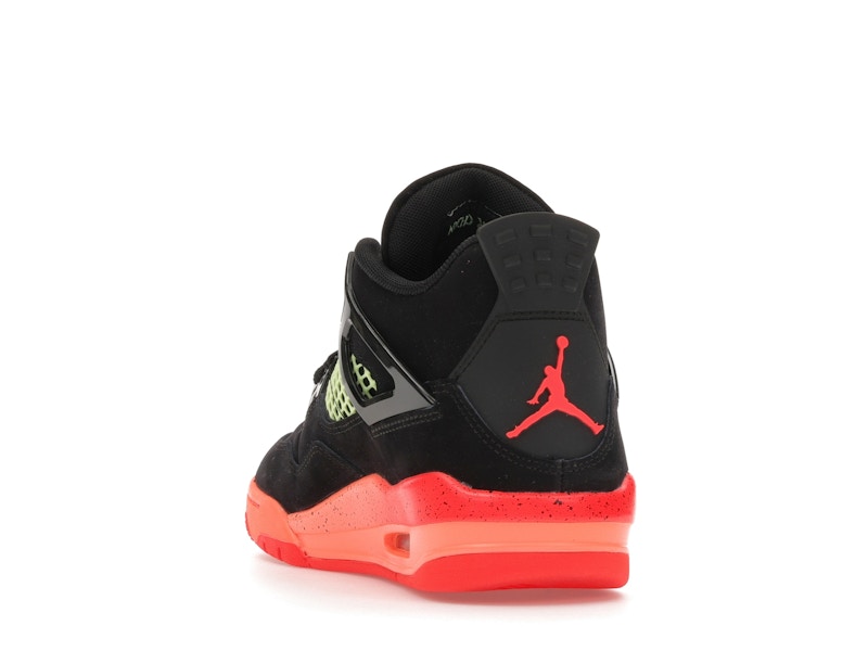 Air Jordan 4 Retro Black Infrared Barely Volt (GS) - Black/Infrared 23/Bright Mango/Barely Volt/White - II1271-001 - 26