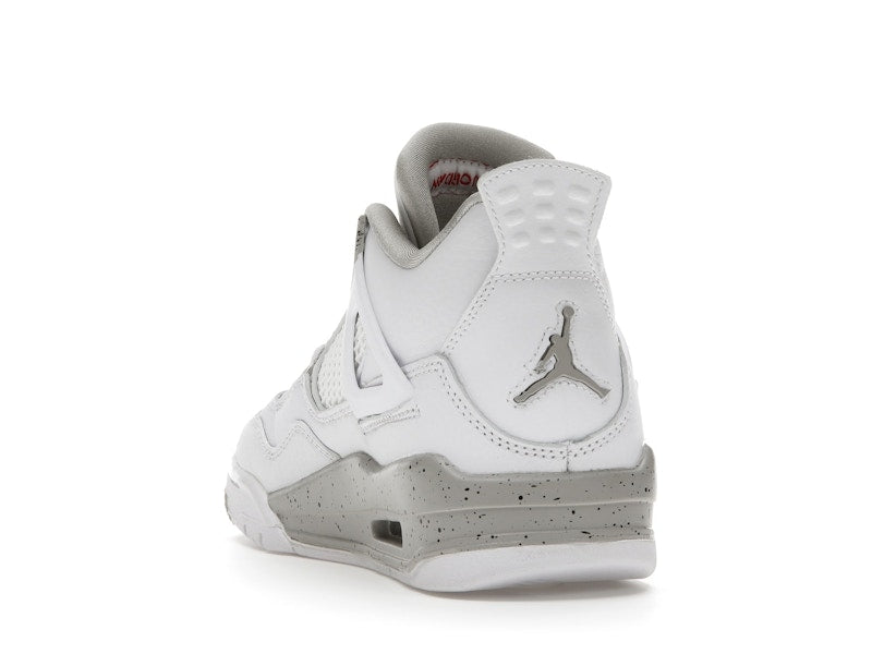 Air Jordan 4 Retro White Oreo 2021 (GS) - White/Tech Grey-Black-Fire Red - DJ4699-100 - 26