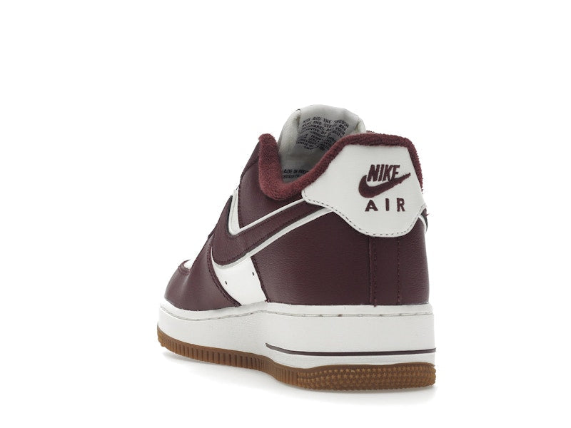 Nike Air Force 1 Low College Pack Night Maroon - Sail/Night Maroon-Gum Medium Brown - DQ7659-102 - 26