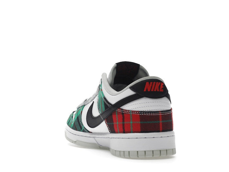Nike Dunk Low Tartan Plaid - White/Black-White-University Red-Stadium Grey-Light Silver - DV0827-100 - 26