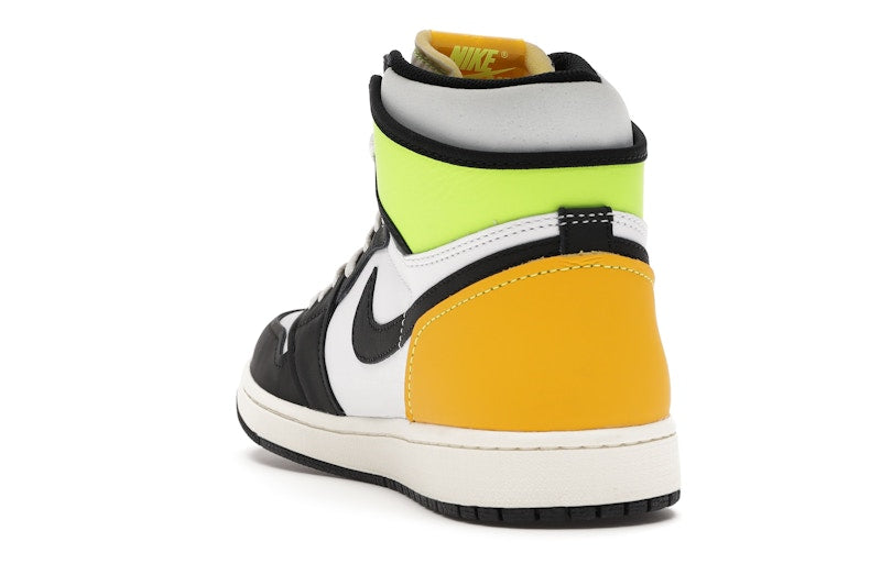 Air Jordan 1 Retro High White Black Volt University Gold