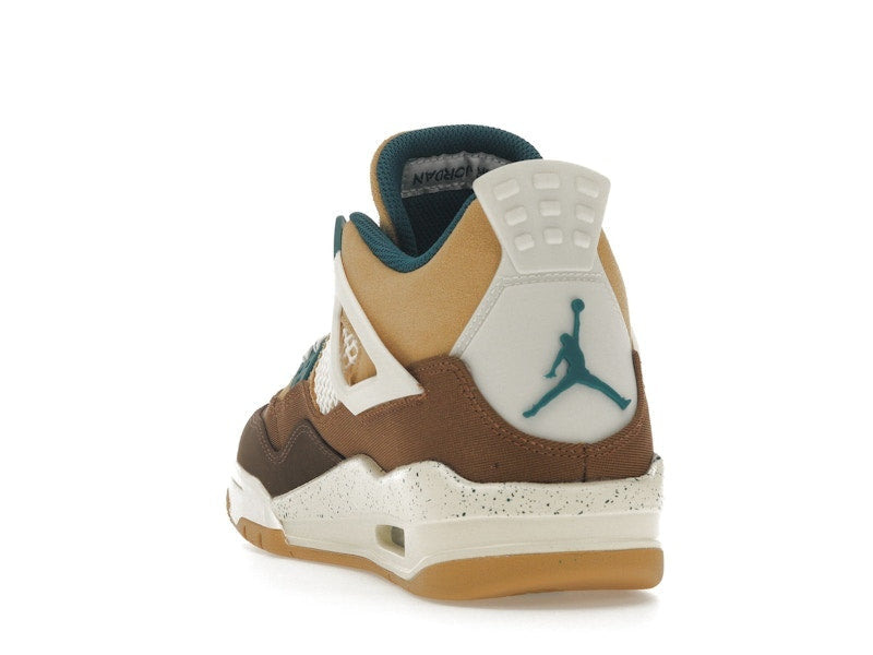 Air Jordan 4 Retro Cacao Wow (GS) - Cacao Wow/Geode Teal/Ale Brown/Twine/Sail/Luminous Green - FB2214-200 - 26