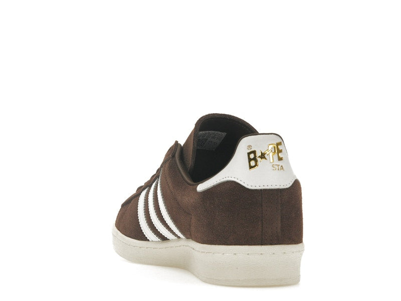 Adidas Campus 80s Bape 30th Anniversary Brown - Brown/Cloud White/Gold Metallic - IF3379 - 26