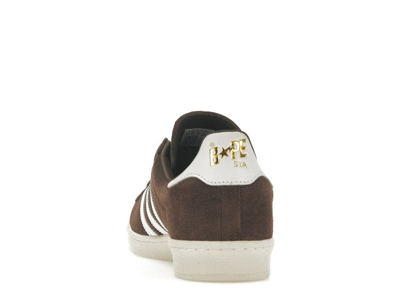 Adidas Campus 80s Bape 30th Anniversary Brown - Brown/Cloud White/Gold Metallic - IF3379 - 27