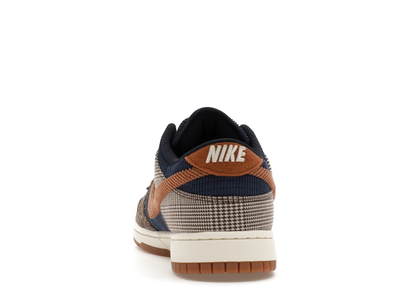Nike Dunk Low Tweed Midnight Navy Corduroy - Midnight Navy/Ale Brown/Pale Ivory - FQ8746-410 - 27