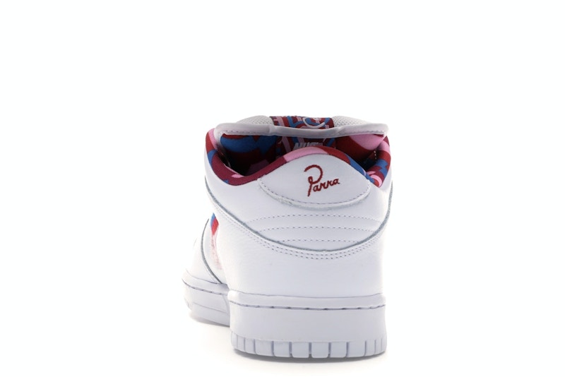 Nike Sb Dunk Low Parra - White/Red-Pink - CN4504-100 - 27