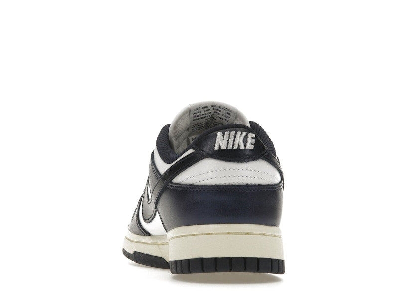 Nike Dunk Low Vintage Navy Womens - White/Midnight Navy-Coconut Milk - FN7197-100 - 27