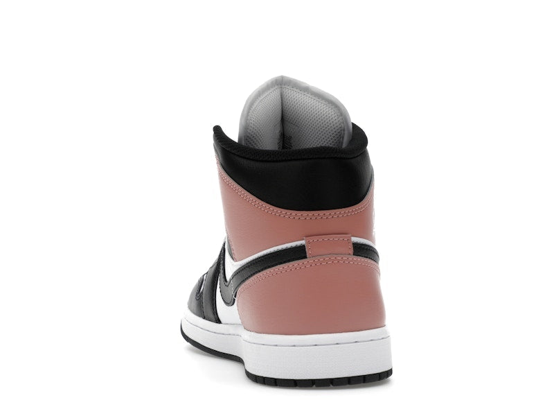 Air Jordan 1 Mid White Rust Pink Black