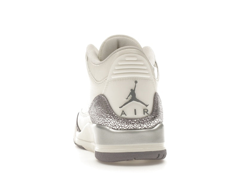 Air Jordan 3 Retro Sail Cement Grey, vista a 360 gradi 27 di 36