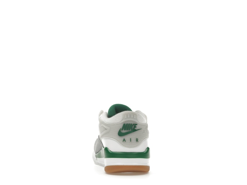 Air Jordan 4 Rm Pine Green (GS) - White/Pine Green/Neutral Grey/Wolf Grey/Varsity Red/Gum Dark Brown - FQ7938-103 - 27