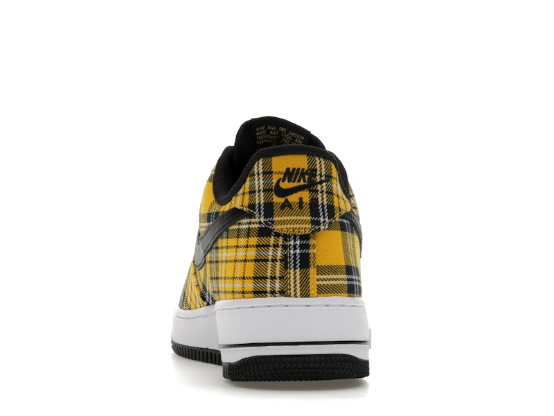 Nike Air Force 1 Low Clueless Yellow Plaid Womens - Multi-Color/Black/Yellow Ochre/White - IR5596-900 - 27