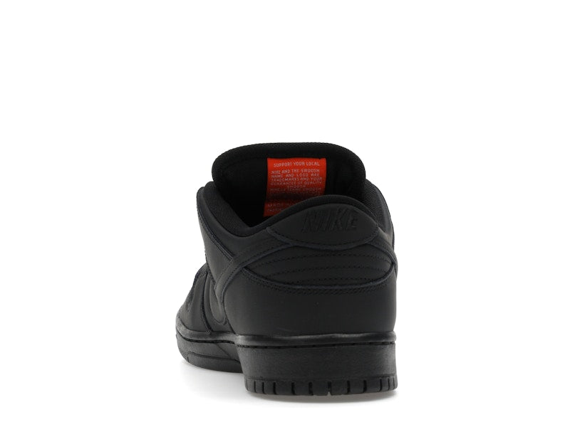 Nike Sb Dunk Low Pro Triple Black - Black/Anthracite/Safety Orange - FJ1674-001 - 27