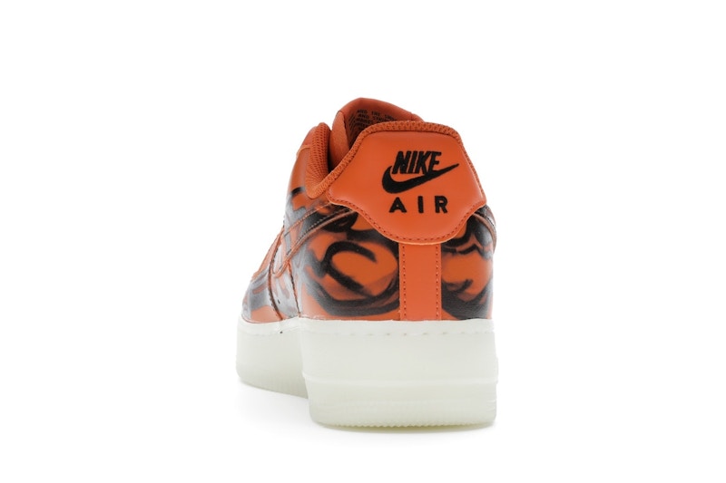 Nike Air Force 1 Low Orange Skeleton Halloween (2020)