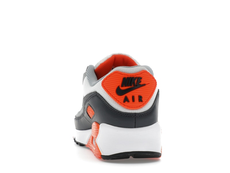 Nike Air Max 90 Summit White Safety Orange Dark Smoke Grey Smoke Grey - Summit White/Safety Orange/Dark Smoke Grey/Smoke Grey - DM0029-108 - 27