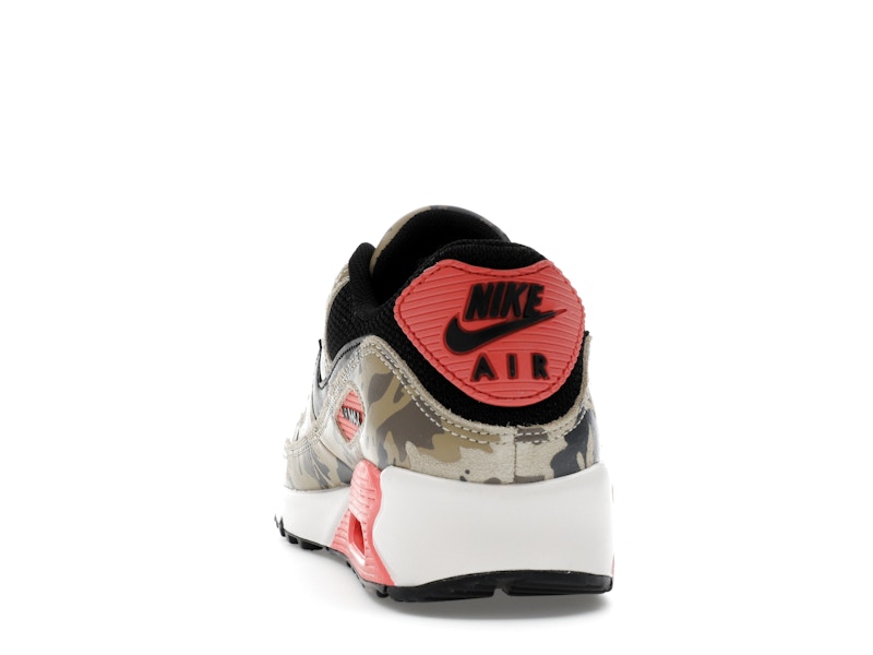 Nike Air Max 90 Premium Magic Ember Camo - Light Khaki/Black/Magic Ember/Mink Brown/Medium Ash/Parachute Beige - IF1721-200 - 27