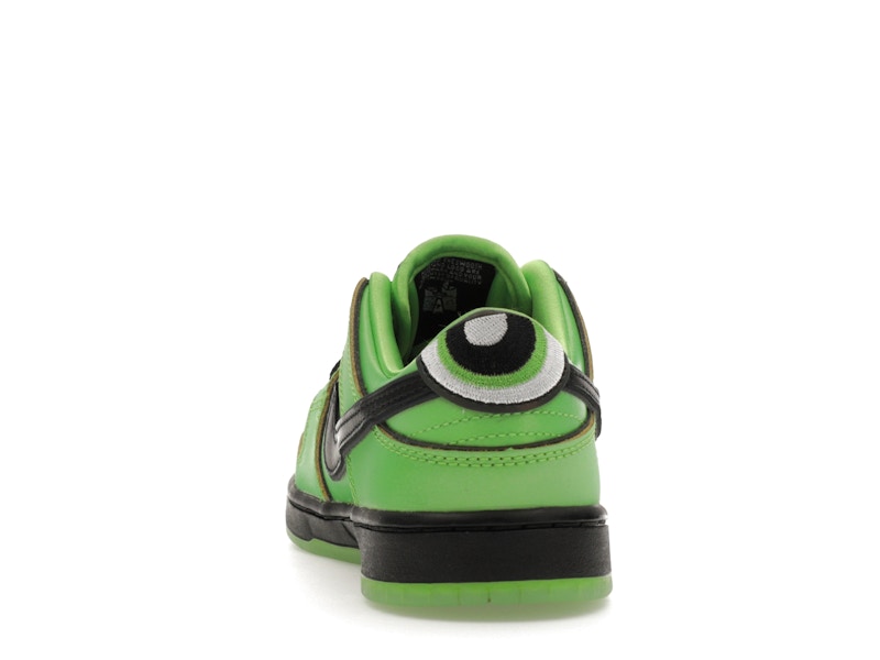 Nike Sb Dunk Low The Powerpuff Girls Buttercup (PS) - Mean Green/Black/Lotus Pink - FZ8832-300 - 27