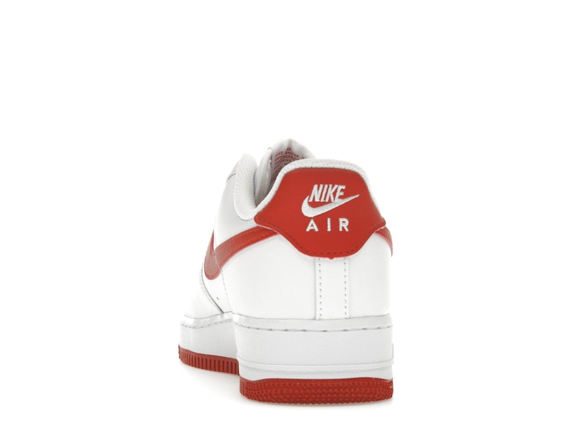 Nike Air Force 1 07 Dragon Red - White/White/Dragon Red - FJ4146-106 - 27