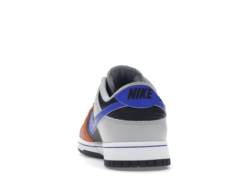 Nike Dunk Low EMB NBA 75th Anniversary Knicks - Black/Racer Blue-Grey Fog-Orange - DD3363-002 - 27