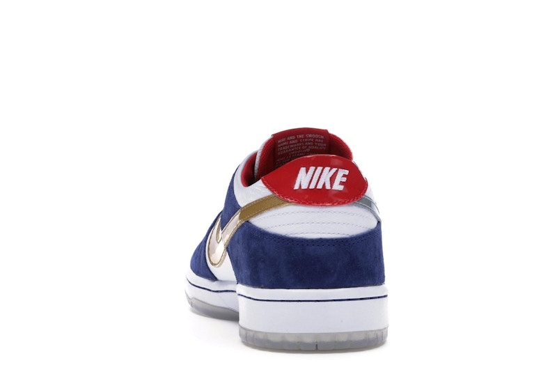 Nike Dunk Sb Low Ishod Wair Bmw - Deep Royal Blue/Metallic Silver-University Red-Metallic Silver - 839685-416 - 27