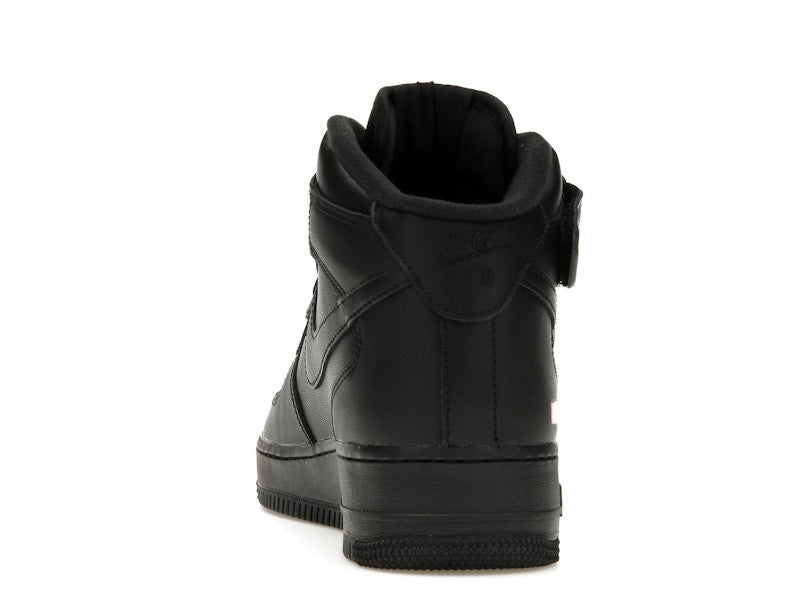 Nike Air Force 1 Mid Supreme Black, vista a 360 gradi 27 di 36