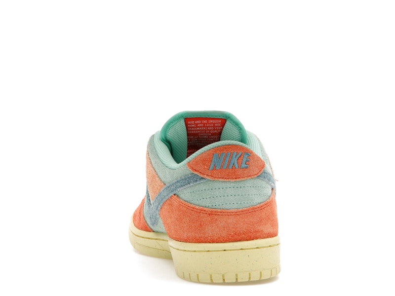 Nike Sb Dunk Low Orange Emerald Rise - Orange/Noise Aqua-Emerald Rise-Lemon Chiffon - DV5429-800 - 27