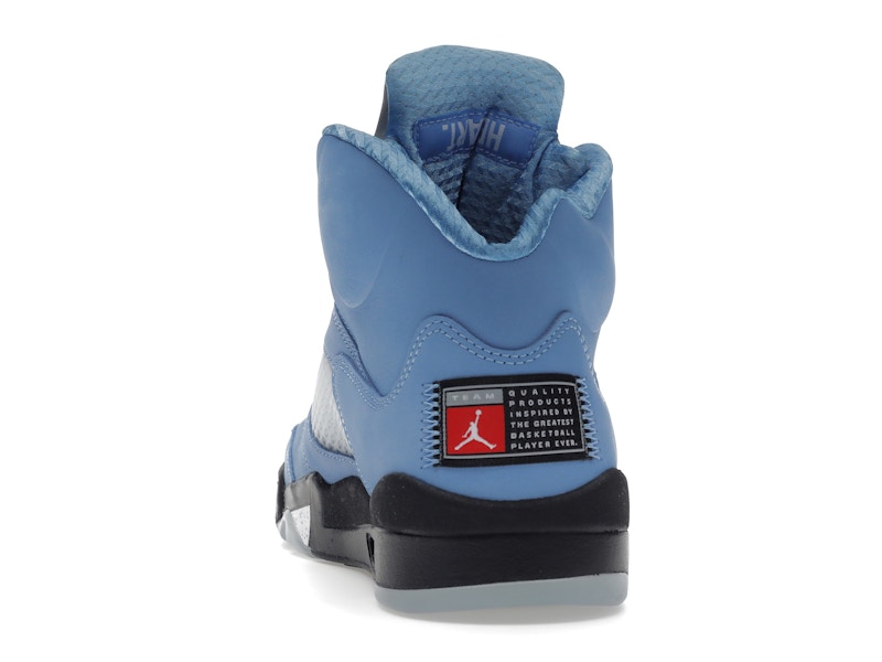 Air Jordan 5 Retro Unc University Blue, vista a 360 gradi 27 di 36