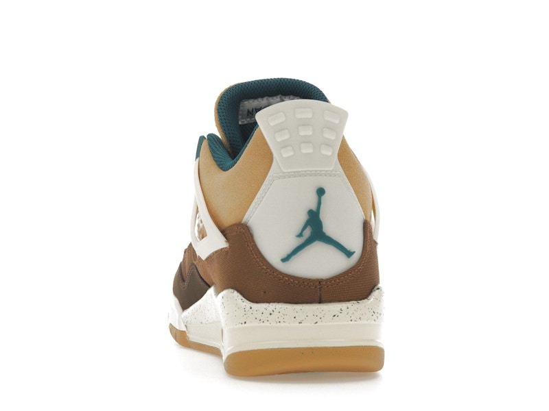 Air Jordan 4 Retro Cacao Wow (GS) - Cacao Wow/Geode Teal/Ale Brown/Twine/Sail/Luminous Green - FB2214-200 - 27