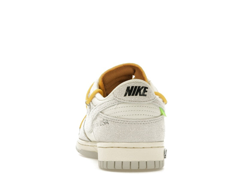 Nike Dunk Low Off White Lot 39 - Sail/Neutral Grey-Amarillo - DJ0950-109 - 27